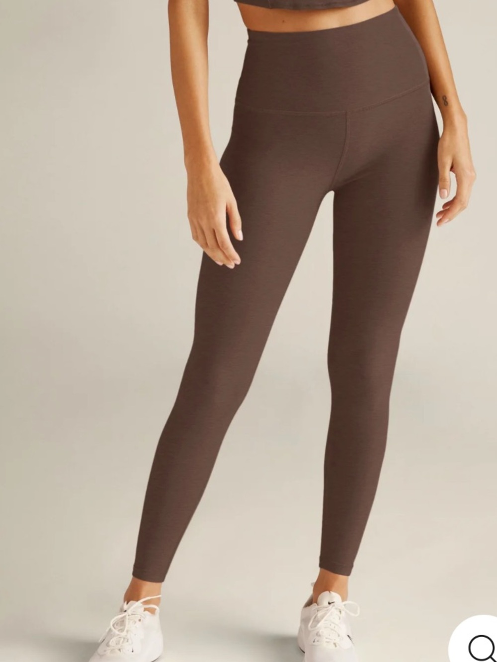 Beyond Yoga Spacedye Caught In The Midi High Waisted Legging large in truffle